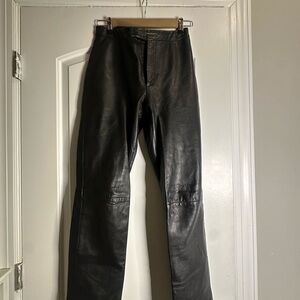 Black Leather Pants